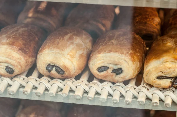 Chocolatine francês na padaria — Fotografia de Stock