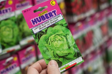 salata süper U süpermarkette elinde tohumları