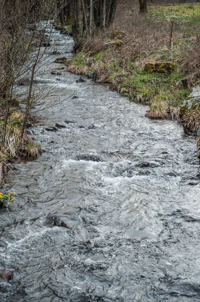  dağda nehirde su ve kayalar