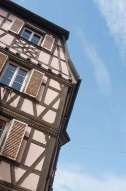  alsatian köyün geleneksel ortaçağ mimarisi