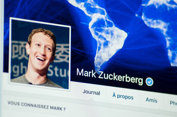 Страница Марка Цукерберга на Facebook
