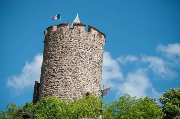 Castillo medieval de kaysersberg pueblo —  Fotos de Stock