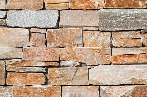 Closeup of decorative stoned wall texture — Stock Photo, Image