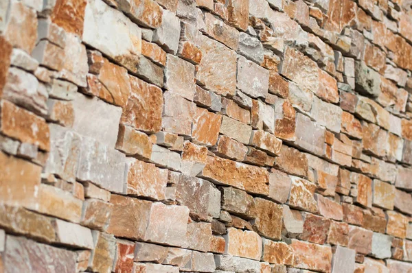 Primer plano de la textura decorativa de pared apedreada — Foto de Stock
