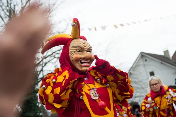 Neuenburg Alemania Febrero 2020 Retrato Personas Con Máscara Carnaval Comodín —  Fotos de Stock