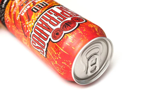 Mulhouse France March 2020 Closeup Desperados Beer Can White Background — 图库照片