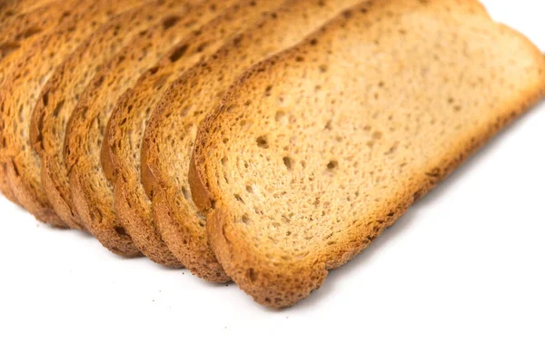 Primer Plano Galletas Orgánicas Rebanadas Sobre Fondo Blanco —  Fotos de Stock