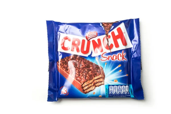 Mulhouse Prancis Mei 2020 Closeup Crunch Chocolate Bar Puffed Rice — Stok Foto