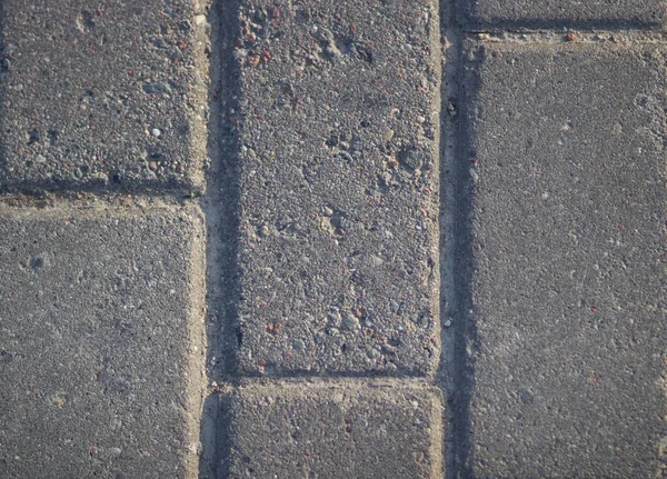 Graue Pflasterplatten Auf Der Straße — Stockfoto
