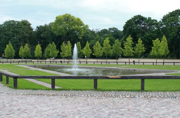 Parque Cerca Del Castillo Bialystok — Foto de Stock