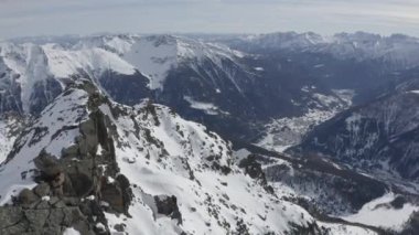 Peio 'da kış 3000 Pejo 300 İHA İtalya Dolomitleri Trentino