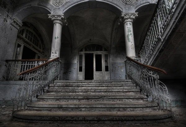 Verlassenes Krankenhaus Sanatorium Beelitz Heilstätten Deutschland — Stockfoto