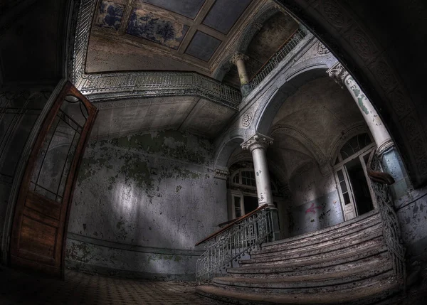 Sanatório Hospitalar Abandonado Beelitz Heilstaetten Alemanha — Fotografia de Stock