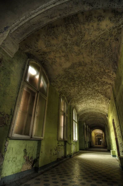 Εγκαταλελειμμένο Σανατόριο Νοσοκομείου Beelitz Heilstaetten Γερμανία — Φωτογραφία Αρχείου