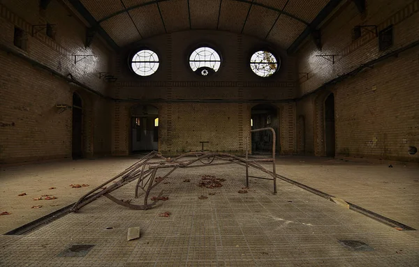 Verlassenes Krankenhaus Sanatorium Beelitz Heilstätten Deutschland — Stockfoto