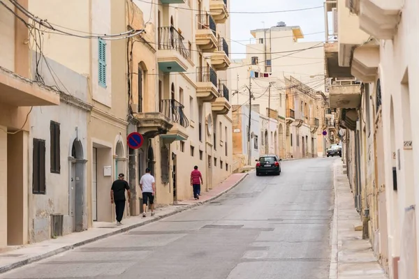 Bugiba Ulice Budynki Saint Paul Bay Xemxija Malta — Zdjęcie stockowe