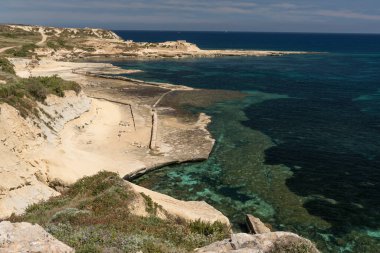 Malta 'daki St. Pauls Heykeli Mellieha Il-Blata l-Bajda Fort Campbell Keppel