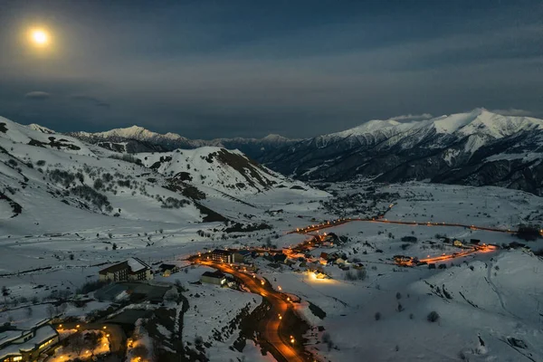 stock image Gudauri resort, Caucasian mountains in Georgia