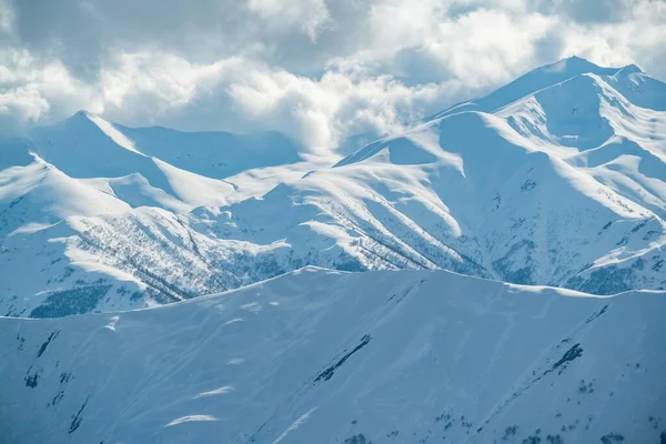 Estación Esquí Gudauri Invierno Montañas Del Cáucaso Georgia — Foto de Stock