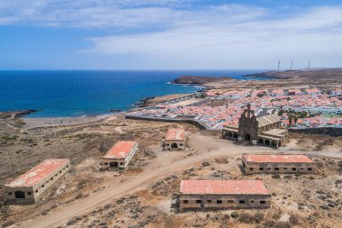 Sanatorio de Abona Tenerife 'yi Abades Hava Aracı Görünümü