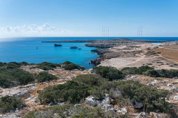 Półwysep Cape Greco Cypr — Zdjęcie stockowe