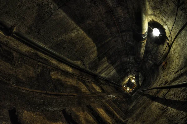 ポーランドのダブロワ ゴルニツァにある地下訓練炭鉱 — ストック写真