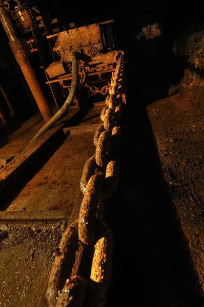 Polonya Nın Dabrowa Gornicza Şehrinde Yeraltı Kömür Madeni — Stok fotoğraf