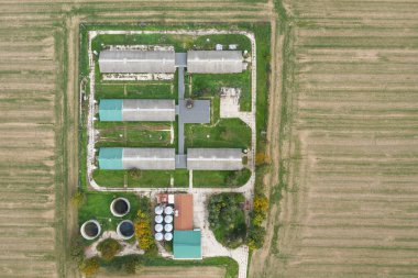 Polonya devletinin tarladaki toplu çiftlik binası 