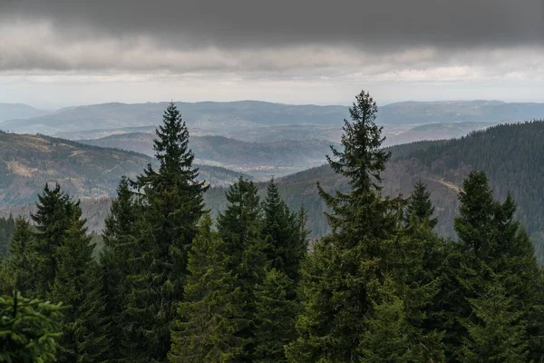 Beskid Montanhas Pilsko Polôniamontanhas Colinas Polonesas Drone Aéreo Foto — Fotografia de Stock