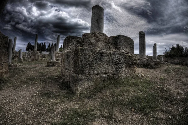 Ruiny Starożytnej Kartaginy Tunis Tunezja Afryka Północna — Zdjęcie stockowe