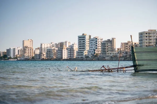 Varosha Porzucił Południową Część Cypryjskiego Miasta Famagusta — Zdjęcie stockowe