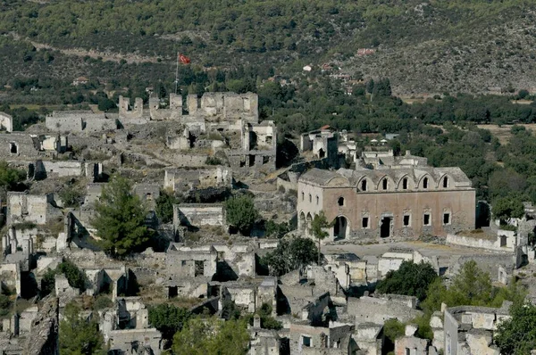 Village Abandonné Kayakoy Ville Fantôme Fethiye Izmir Turquie — Photo