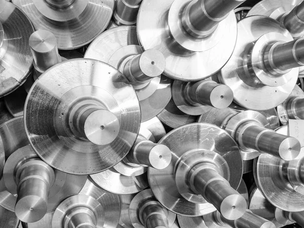 Viele Aluminiumteile Vorgefertigt — Stockfoto