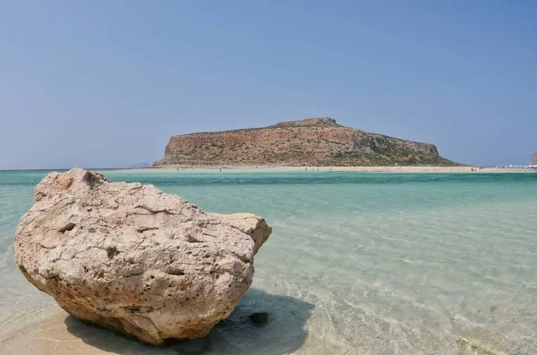 Yunanistan Girit Adasında Balos Gölü — Stok fotoğraf