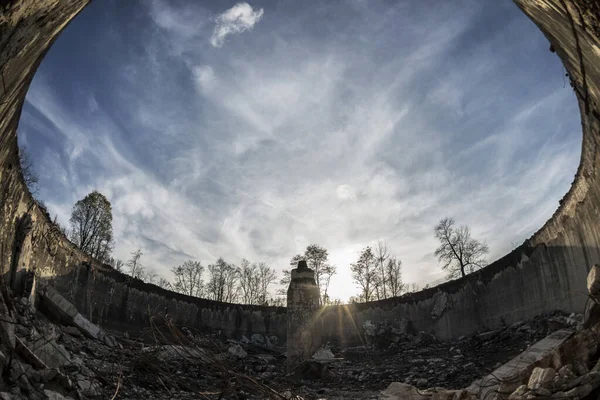 Övergiven Fabrik Cementfabrik Szczakowa Jaworzno Polen — Stockfoto