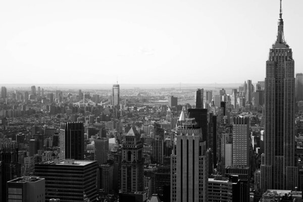 Panoramic view on NY skyscrapers