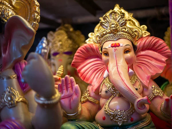 Standbeeld Van Lord Ganesha Klaar Voor Ganesh Festival — Stockfoto