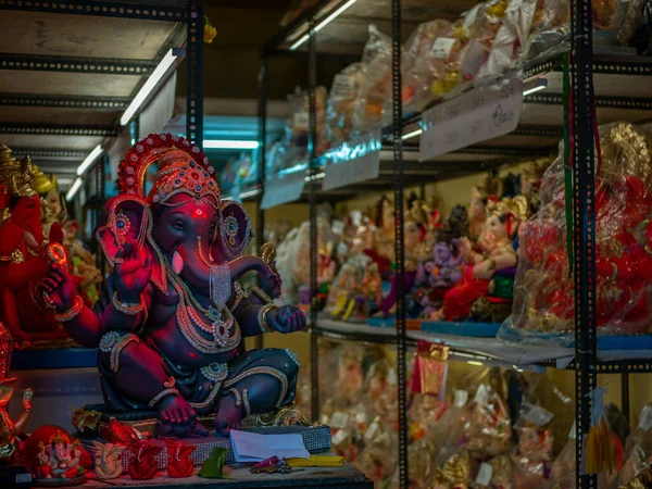 Estátua Senhor Ganesha Pronta Para Festival Ganesh — Fotografia de Stock