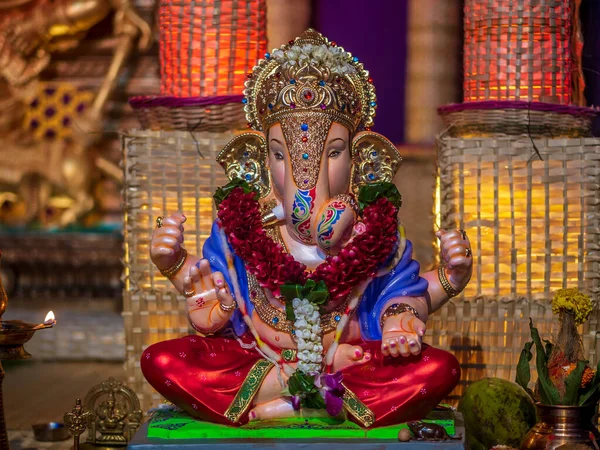 Piękny Posąg Lorda Ganeshy — Zdjęcie stockowe