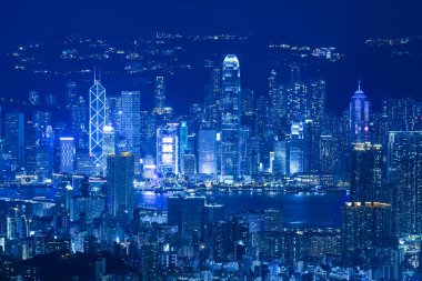 hong kong cityscape manzarası