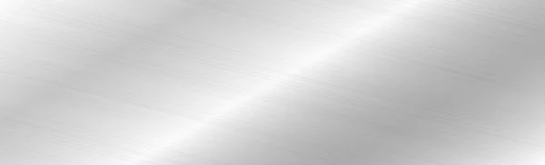Панорама Текстури Срібного Металу Відображенням — стоковий вектор
