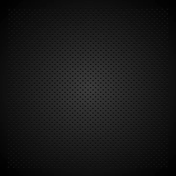 Чорна Перфорована Фонова Текстура Чорними Дірами Світінням — стоковий вектор
