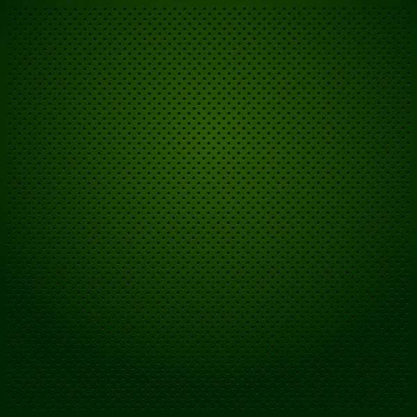Grön Perforerad Bakgrund Struktur Med Gröna Hål Och Glöd — Stock vektor