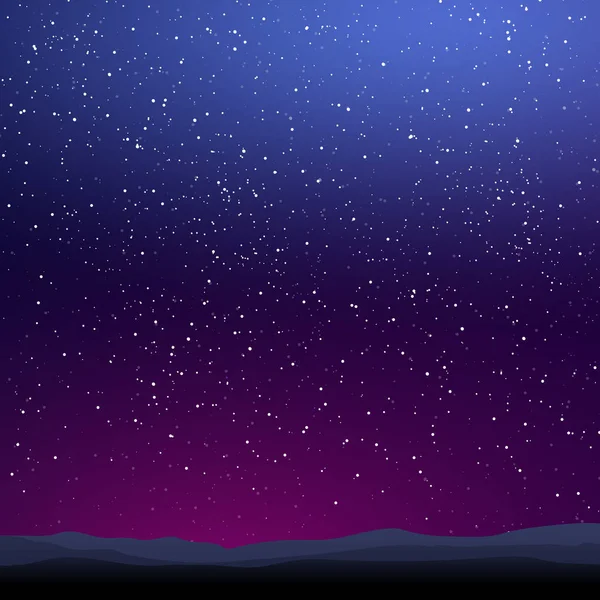 Schöner Hintergrund Sternenklarer Schwarzer Und Blauer Himmel Mit Fliegenden Kometen — Stockvektor