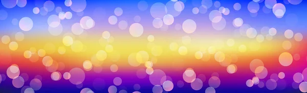 Multicolored Blurred Bokeh Colored Background Panorama — Stock Photo, Image