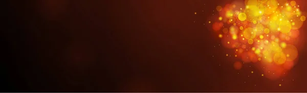 暗い背景に多色のぼやけたボケ Panorama — ストック写真