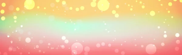 Разноцветный Размытый Боке Красном Фоне Панорама — стоковый вектор