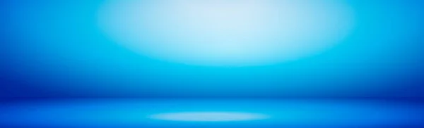 Estúdio Panorâmico Azul Com Brilho Branco Vector — Vetor de Stock