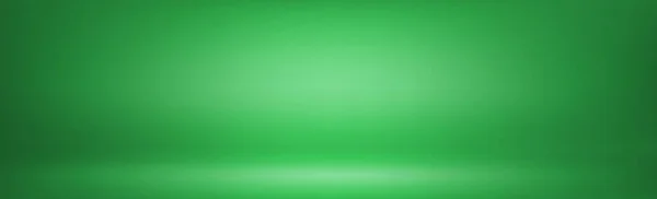 白い光と緑のパノラマのスタジオの背景 ベクトル — ストックベクタ