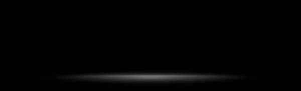 Black Panoramic Studio Background White Glow Vector — Stock Vector